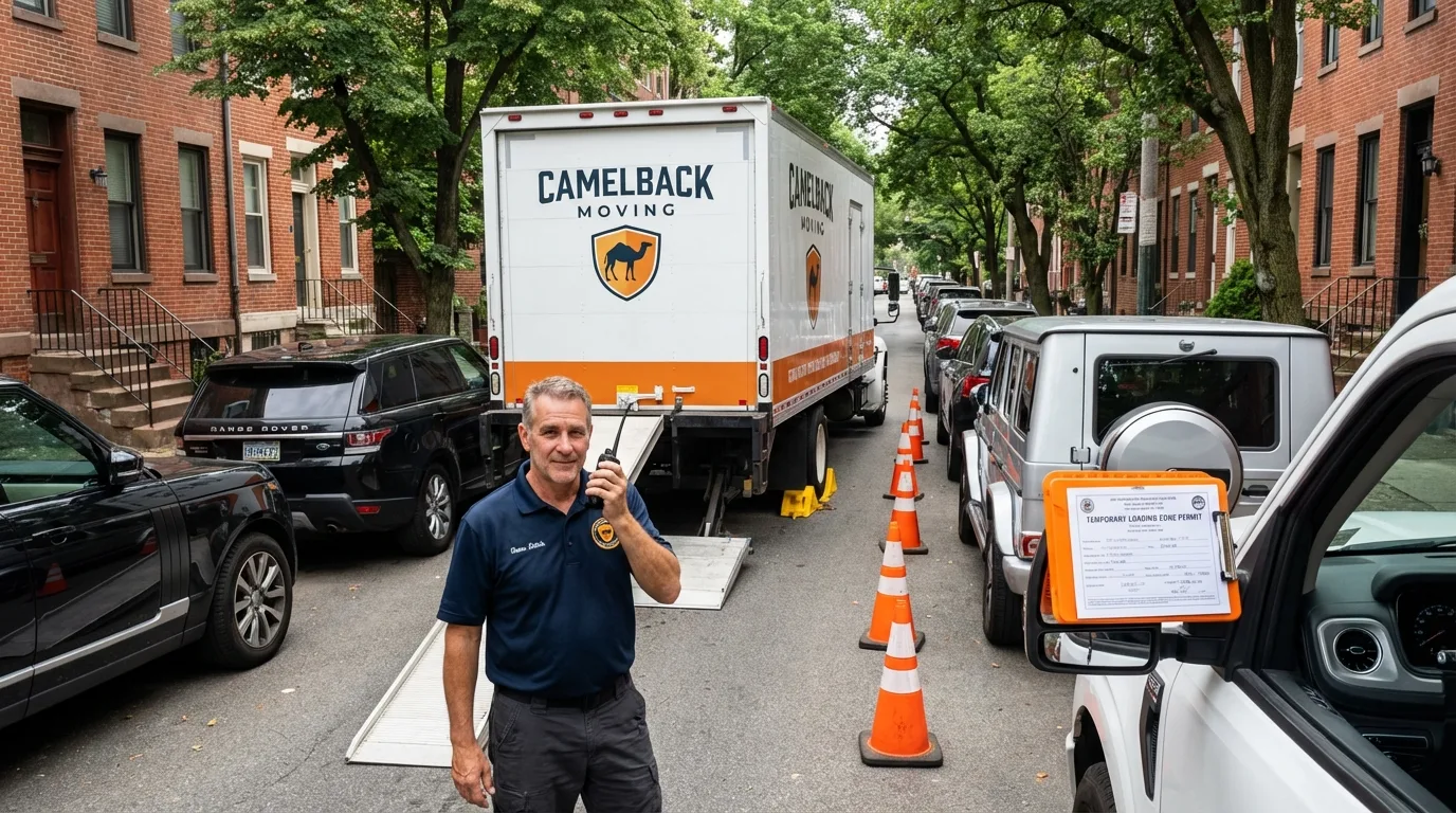 City street loading permit setup in Silver Creek, NY